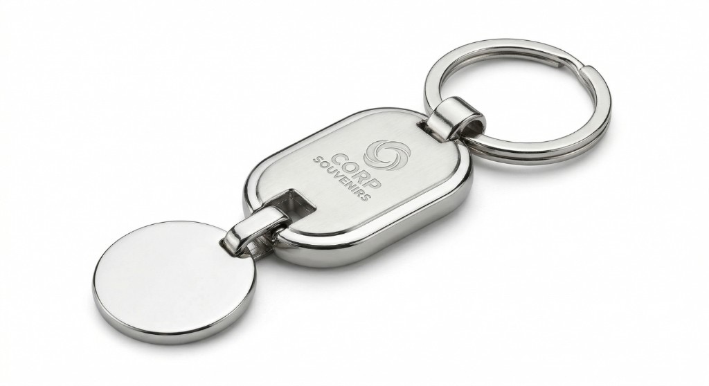 Брелок металлический двойной