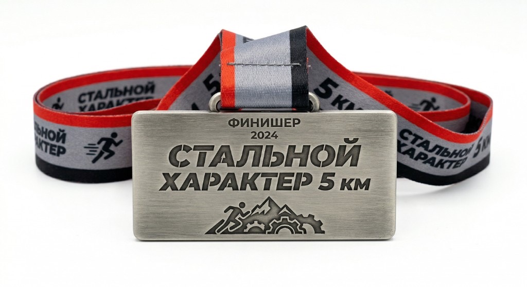 Медаль Стальной характер 75×35 5 км