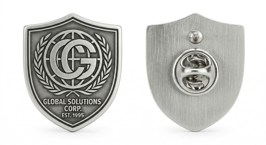 Значок металлический стандартный