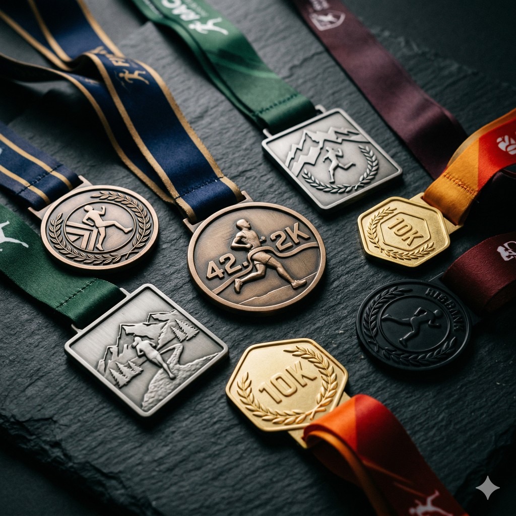 Наградная медаль с декоративным орнаментом